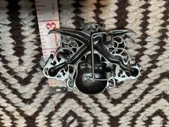 The Alchemy Skull Belt Buckle With Knives