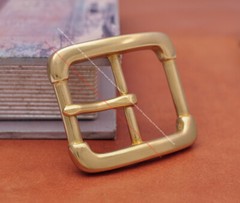 40mm HEAVY DUTY SOLID BRASS COWBOY CENTER BAR BELT BUCKLE LEATHERCRAFTS HARDWARE