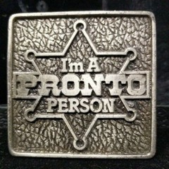 Fun Vintage 1981 ITT Phillips Drill Belt Buckle I&rsquo;m A Pronto Person Star Badge