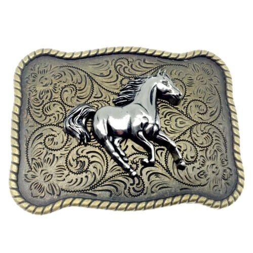 Horse Belt Buckle Western Cowboy Native American Motorcyclist (HRS-18)