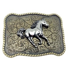 Horse Belt Buckle Western Cowboy Native American Motorcyclist (HRS-18)