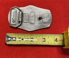 Pacific Brass And Buckle Sergeants Major Association Pewter Belt Buckle LE # 704
