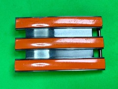 Adidas Golf 3 Stripe Orange & Black Color Trophy Award Style Used Belt Buckle