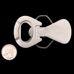 Pop Tab Beer Tab Bottle Opener (Shiny) Belt Buckle (New Old Stock)
