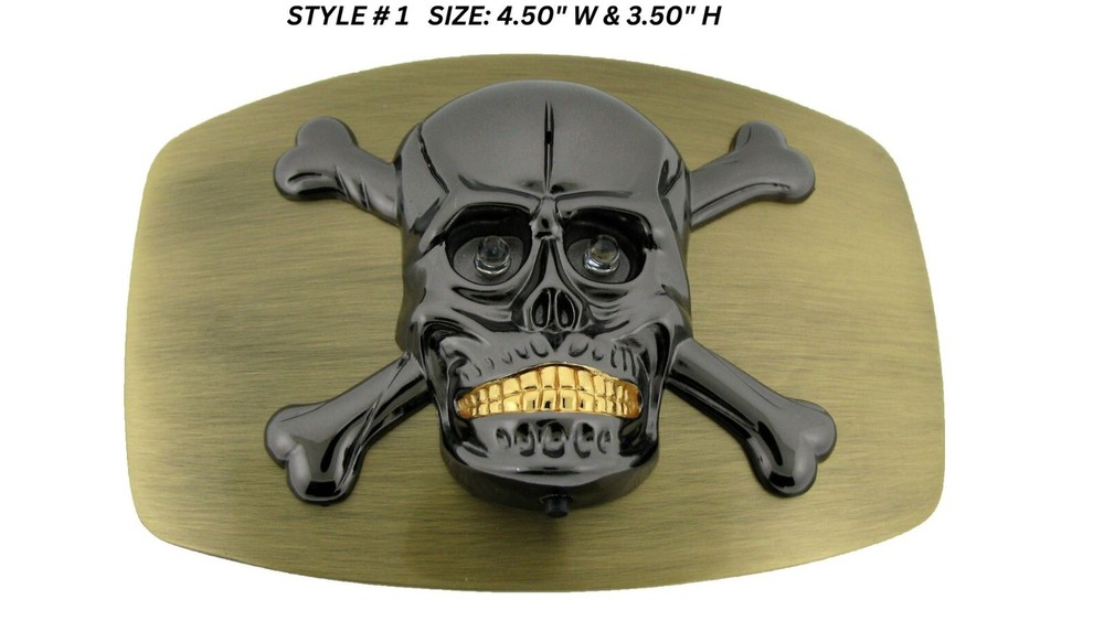 skull crossbones belt buckle halloween costume cosplay new men women fashion cow
