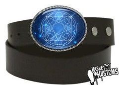 Magic Geometry Belt Buckle – Metatron&rsquo;s Cube Esoteric Handmade Buckle – 38