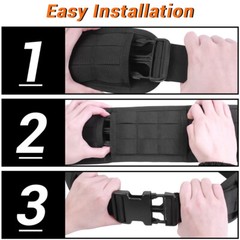 Tactical Molle Waist Belt Multifunctional Padded Patrol Belt Battle Waist Belt
