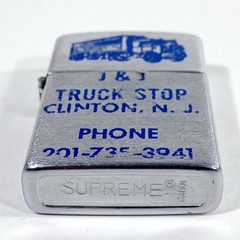 Set Of 3 Semi Truck Buckles Metal 3.5”-4”, w/ J&J Truck Stop Lighter