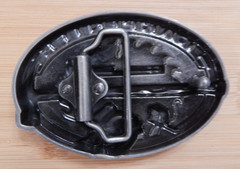 🛠 NEW Carpenter Tradesman Commemorative Belt Buckle Pewter finish enamel inlay