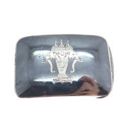 ALEX & CO. 925 Sterling Silver Antique Siam Niello Elephant Belt Buckle