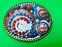 Chicago Cubs Baseball Team Sports Fan Collectible Belt Buckle