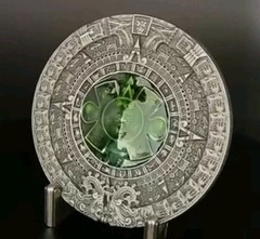 New Aztec Mayan calendar medallion round mens women&rsquo;s belt buckle 3&Prime; approx