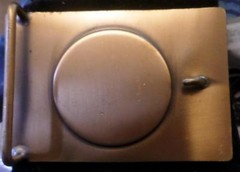 Vintage Brass Color Bicentennial Belt Buckle Liberty Bell NEW OLD STOCK LOOK HL