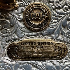 Caterpillar CAT Equipment Gold Silver Plate Belt Buckle NASCAR 96 David Green