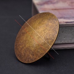 Vintage Brass Plated Western Cowboy Oval DIY Leather Belt Buckle fit 41mm Strap