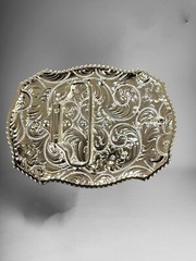 Mexican Flag Western Cowboy Belt Buckle Hebilla Vaquera Rodeo Bandera De Mexico