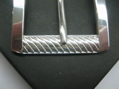 STERLING SILVER 925 BUCKLE AVAILABLE FOR 1&Prime; 1-1/8&Prime; 1-1/4&Prime; 1-3/8&Prime; 1-1/2&Prime; BELTS