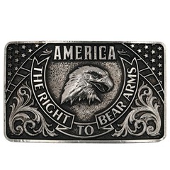 Montana Silversmiths Eagle Arms Patriotic Belt Buckle Fashion Jewelry Accessory