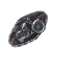 Teen Metal Oval Belt Buckle Rock Fans Relief Pattern Belt Buckle Replacements