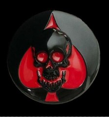 Skull Head Evil Grim Reaper Gothic Spade Skulls Belt Buckle Buckles