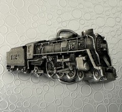 Vintage 1978 Bergamot Brass Works Locomotive Train Belt Buckle 1002 K-39