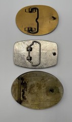 Vintage Belt Buckle Lot Ingersoll Rand Diamond VCM Nickel Silver Brass