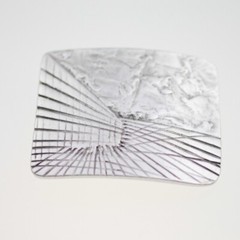 Designer belt buckle belt buckle-interchangeable buckle silver for 4 cm leather