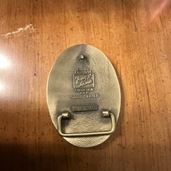 Vintage Tony Lama Louisiana State Series Belt Buckle Solid Brass