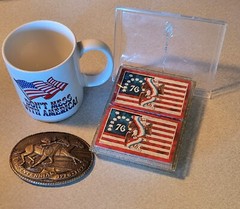 TONY LAMA Limited Edition Bi-centennial 1776-1976 Solid Brass Belt Buckle #3003