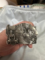Vintage 1982 Arizona Commemorative Belt Buckle