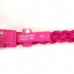 Dsquared 22Aw Logo Buckle Mesh Leather Belt Braided 80