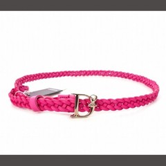 Dsquared 22Aw Logo Buckle Mesh Leather Belt Braided 80