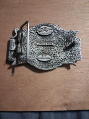 Live To Ride Ride To Live Number 1 Wings Belt Buckle Vintage Siskyou