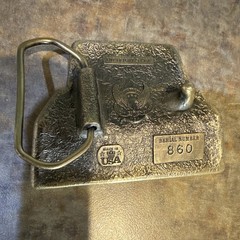 Great American Vintage Bronze Computer Belt Buckle Interchangeable No. 860