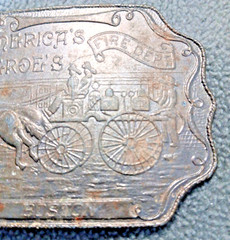 Vintage Belt Buckle Americas Heroes – Fire Department BOSTON Horse & Carriage