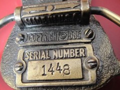 Vintage Retro 1985 3-D Enamel Electric Guitar Belt Buckle – Serial Number 1448