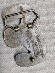 vintage 1970s belt buckle RAM longhorn SOLID BRASS mountain goat WESTERN cowboy