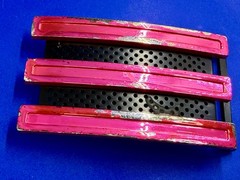Adidas Golf 3 Stripe Pink & Black Color Trophy Award Style Used Belt Buckle