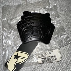 NWT Famous Stars And Straps Without My Stereo Buckle Matte Black Travis Barker