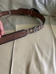Silver Creek Belt Buckle Bullets Western Two Tone Revolving Center Cylinder Belt