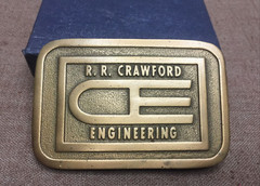 Vintage Lot of 3 Brass Belt Buckles 1970s 1980s Collectible Rare