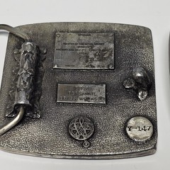 Vintage Masonic 32nd Degree Freemasons Shriner Western Style Belt Buckles 1978