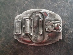 Vintage 1987 Carpenter Build America The Great American Buckles Belt Buckle