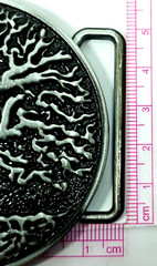 Belt Buckle Tree of Life World Tree 70mm Round Pewter 45mm Belt Yggdrasil Buckle