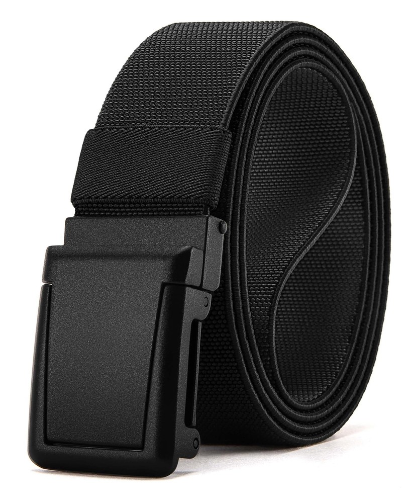 CHAOREN Tactical Belt Men – 38&Prime;-42&Prime; Waist Adjustable, Frosted Matte / Black