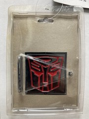 TRANSFORMERS AUTOBOT DECEPTICON REVERSIBLE METAL BELT BUCKLE HOT TOPIC 2005 VTG