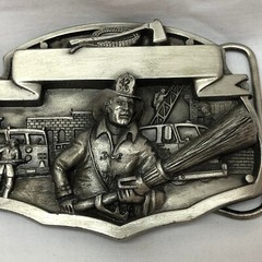 Arroyo Grande Buckle Co. 1987 Fireman Belt Buckle Limited Edition 146 Made in US