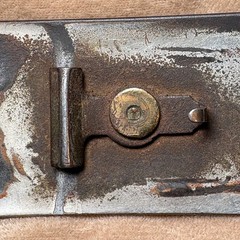 Vintage USMC Marine Corps Eagle Globe Anchor Trench Art Belt Buckle Brass