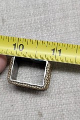 vintage 4PC belt buckle TEXAS custom made GERMAN SILVER nickel silver WESTERN