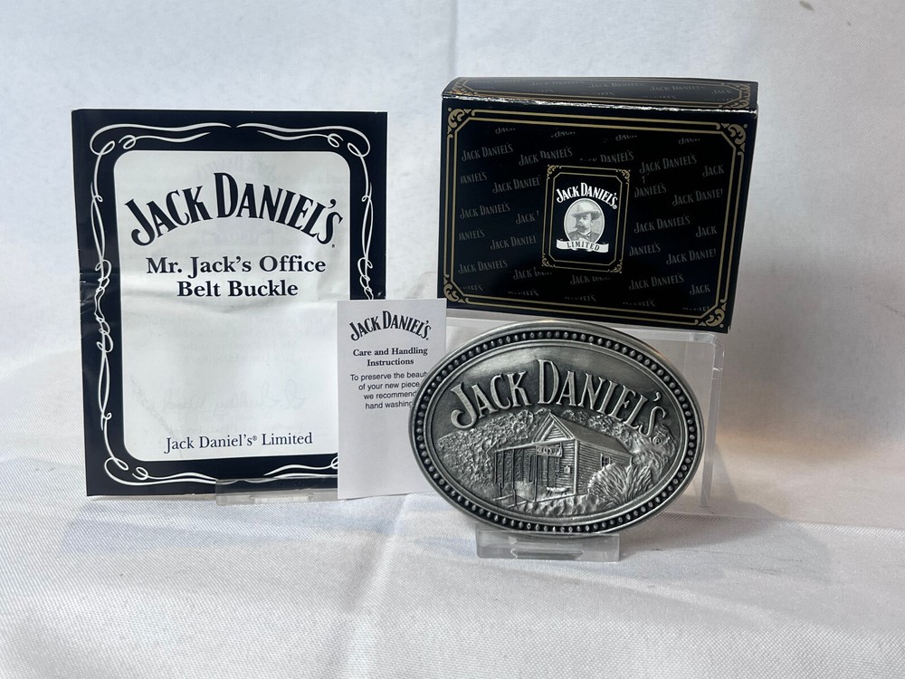 2006 Jack Daniels Belt Buckle Mr. Jack&rsquo;s Office Tennessee Whiskey In Box